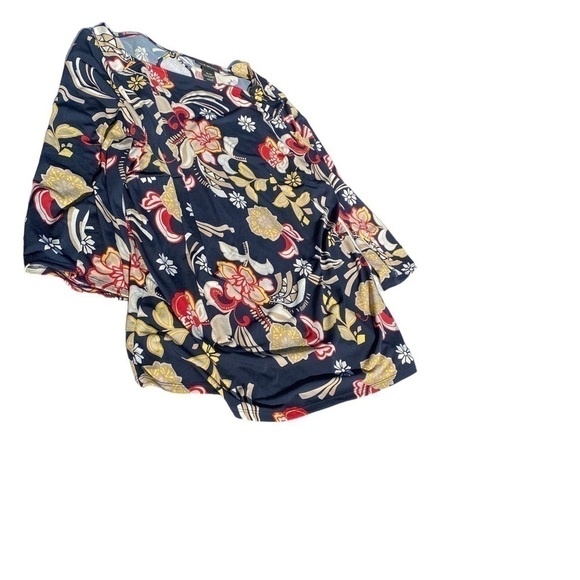 Lane Bryant Womens Multicolored Floral Boho Casual Plus Size Tunic Blouse 18/20 - Picture 9 of 11